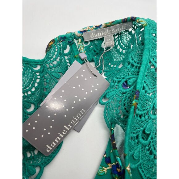 NWT Daniel Rainn Floral Sleeveless Blouse 3X - Picture 5 of 8